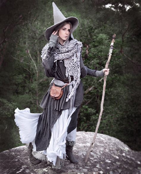Grey witch costume